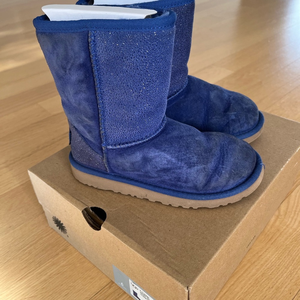 Girl’s UGG Royal Blue Suede Boots